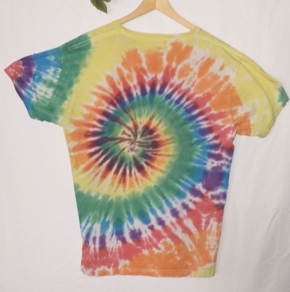 Humans Suck Aliens Space Colorful Tie-Dye T-Shirt Medium - Picture 4 of 5